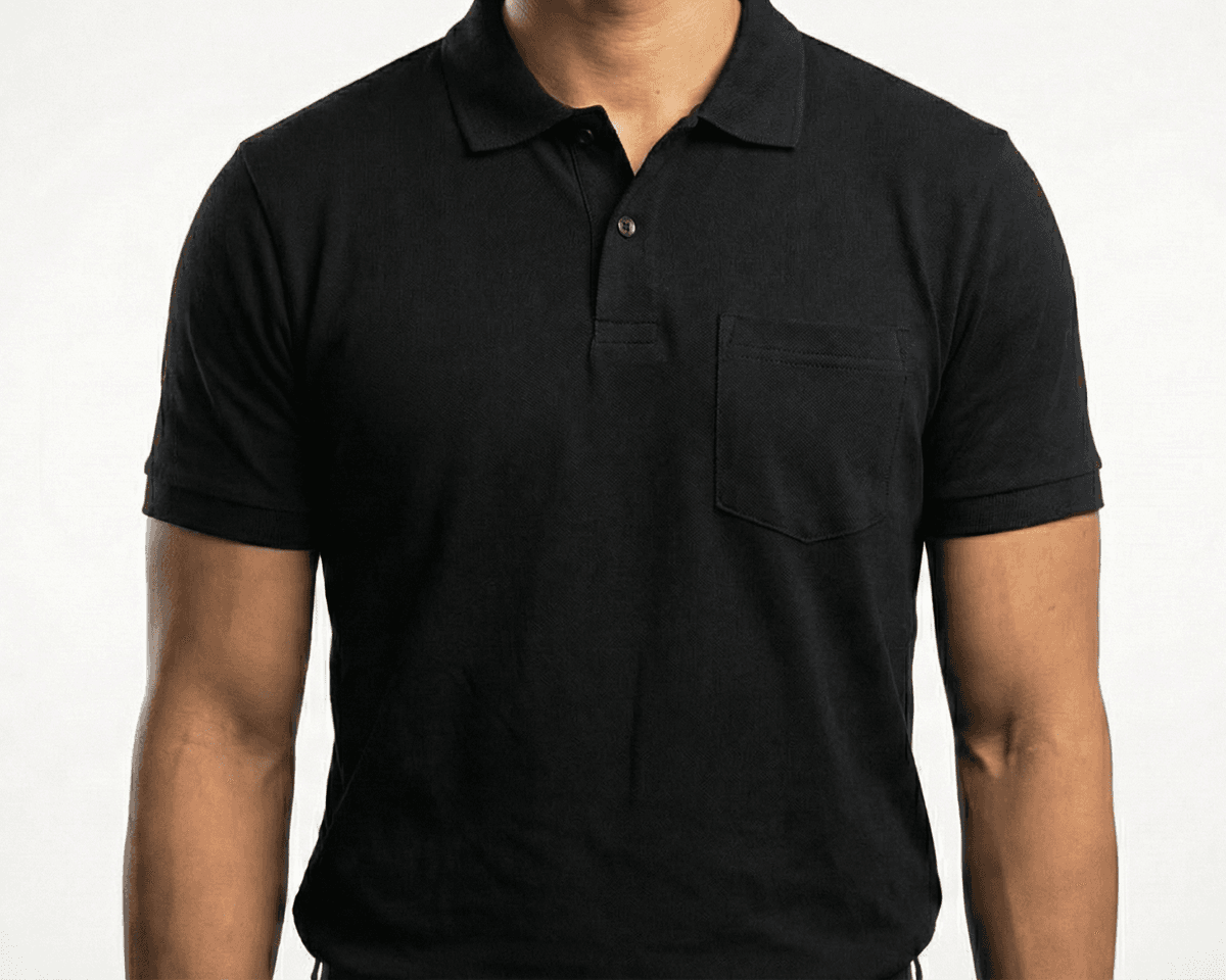 เสื้อโปโลมีกระเป๋า ผ้า TC พรีเมียม พร้อมปักโลโก้ - โรงงานผลิตเสื้อโปโล