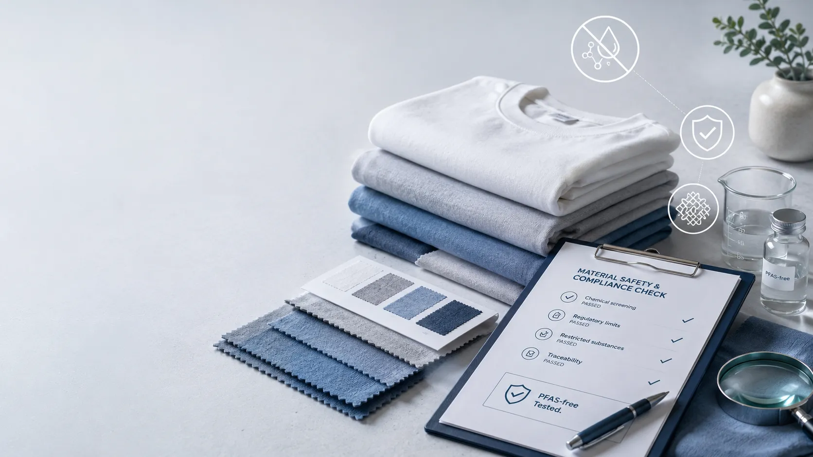 PFAS สารเคมีตกค้างในเสื้อผ้า เช็กมาตรฐานก่อนสั่งผลิต